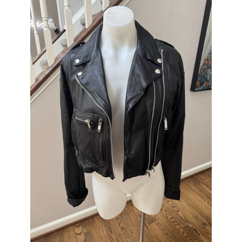 R13 Black Leather Jacket - Picture 3 of 8